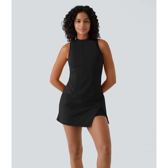 NWT Halara Zipper RacerPocket 2-Piece Mini Tennis Active Dress Size Small - Picture 3 of 12